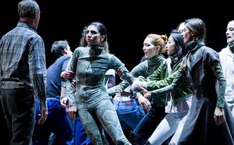 Hrvatsko narodno kazalište u Zagrebu: Apoksiomen, kor. i red. Claudio Bernardo, glazba Tamara Obrovac i Yves de Mey