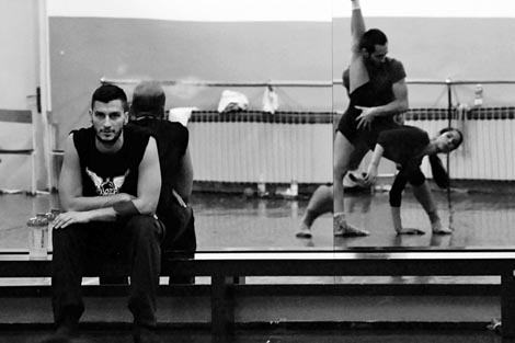 Balazs Baranyai u dvorani za probe