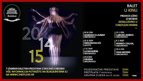 Najava sezone Balet u kinu 2014./ 2015.