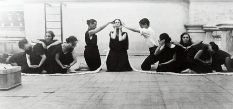 Proba za balet Svadba (Les Noces) Bronislave Nižinske u Monte Carlu