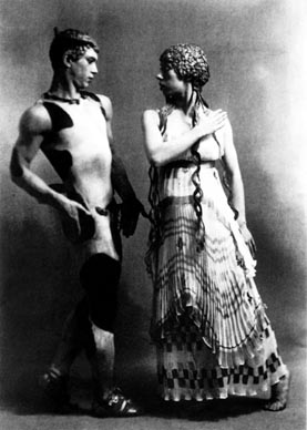 Vaclav Nižinski i Bronislava Nižinska u baletu Poslijepodne jednog fauna