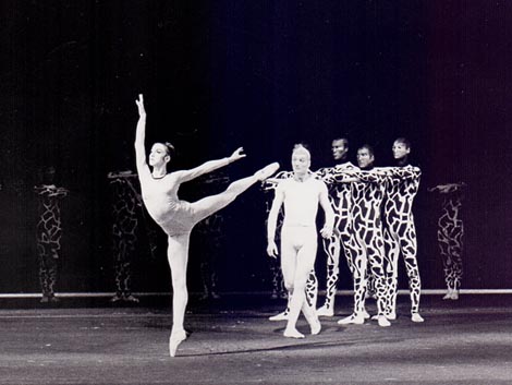 Ludmila Naranđa i Marijan Jagušt na praizvedbi baleta Concerto Bernda Aloisa Zimmermanna