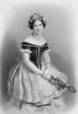 Carlotta Grisi u kostimu Giselle iz prvog čina baleta Giselle, 1842., foto: Wikipedia