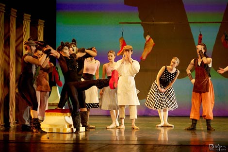 Hrvatsko narodno kazalište u Osijeku: Bruno Bjelinski, Mačak u čizmama, kor. i red. Ljiljana Gvozdenović, foto: Kristijan Cimer