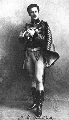 Mihael Fokin kao Lucien d Hervilly u baletu Paquita, kor. Marius Petipa, 1898. (?)