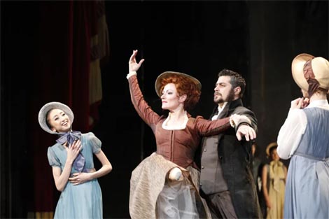 Hrvatsko narodno kazalište u Zagrebu: Jane Austen — Leo Mujić, Ponos i predrasude, kor. i red. Leo Mujić, foto: hnk.hr