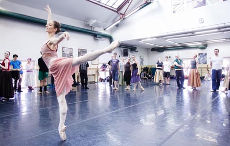 Proba baleta Romeo i Julija u HNK-u u Zagrebu