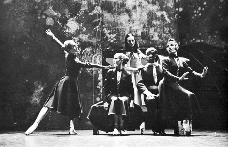 Maja Srbljenović Turcu, Silva Muradori, Milena Leben, Stane Leben i Melita Skorupski; Hrvatsko narodno kazalište u Zagrebu: Milko Kelemen, Napuštene, kor. Ivica Sertić, 1965.