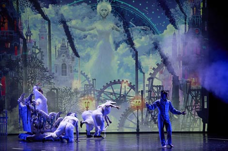 Hrvatsko narodno kazalište u Osijeku i Hrvatsko narodno kazalište Split: Davor Bobić / Hans Christian Andersen, Snježna kraljica, kor. i red. Svebor Sečak, foto Kristijan Cimer