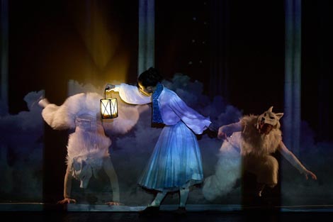 Hrvatsko narodno kazalište u Osijeku i Hrvatsko narodno kazalište Split: Davor Bobić / Hans Christian Andersen, Snježna kraljica, kor. i red. Svebor Sečak, foto Kristijan Cimer